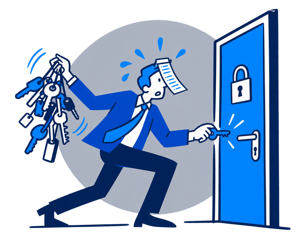 New usernames and passwords to manage.