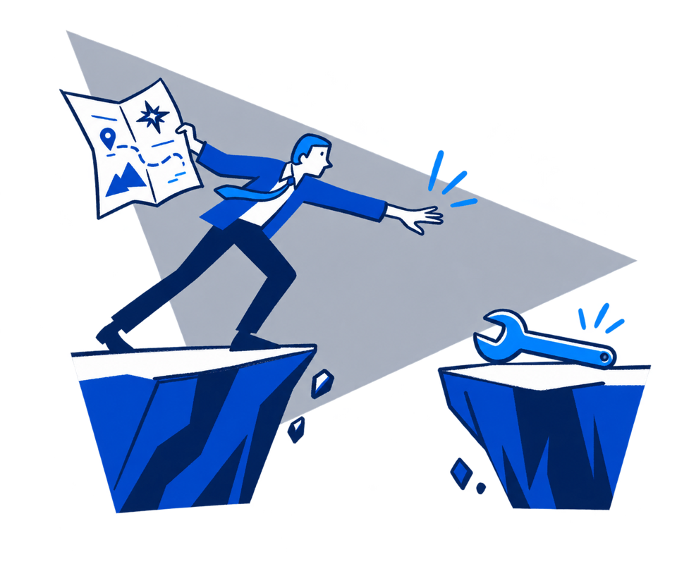 Strategy and daily work never meet.